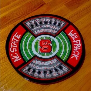 Magnolia Lane NC State Football Stadium Melamine Platter